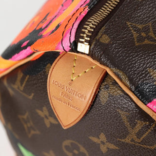 Louis Vuitton Speedy Handbag Limited Edition Monogram Roses