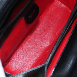 Gucci Vintage Convertible Bamboo Box Crossbody Bag Leather