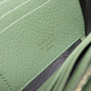 Gucci Logo Embossed Continental Wallet Leather