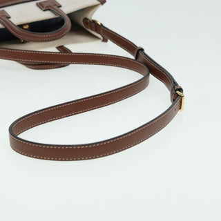 Burberry Freya Shopping Tote Canvas with Leather