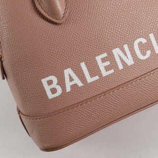 Balenciaga Logo Ville Bag Leather