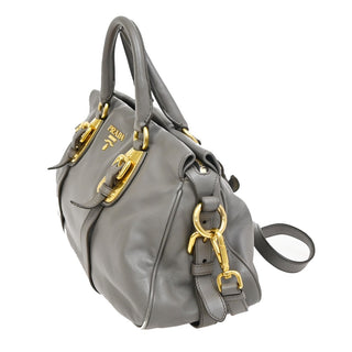 Prada Convertible Belted Satchel Soft Calf