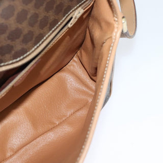 Celine Vintage Macadam Shoulder Bag Canvas and Leather