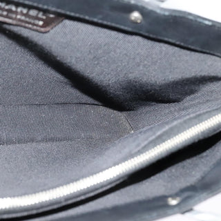 Chanel Vintage Chocolate Bar Metal Ring Tote Quilted Lambskin