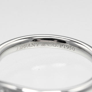 Tiffany & Co. Elsa Peretti Curved Wedding Band Ring Platinum with Diamond
