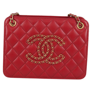 Chanel Once Upon a Time Chain CC Accordion Tote Quilted Calfskin
