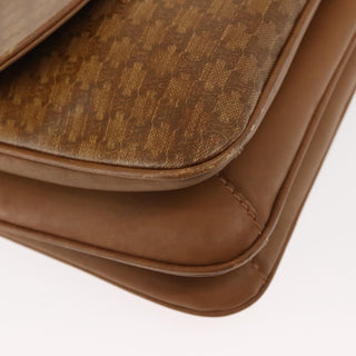Celine Vintage Macadam Shoulder Bag Canvas and Leather
