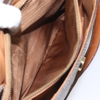 Celine Vintage Macadam Shoulder Bag Canvas and Leather