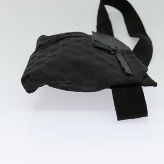 Gucci Vintage Double Belt Bag GG Canvas with Leather