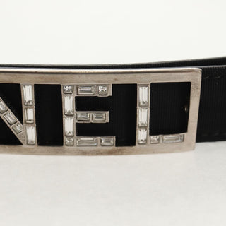 Chanel Logo Belt Leather