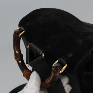 Gucci Vintage Bamboo Backpack Leather