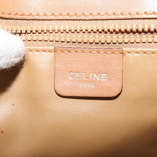 Celine Vintage Macadam Shoulder Bag Canvas and Leather