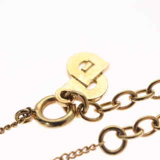 Christian Dior CD Pendant Necklace Metal