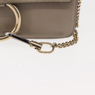 Chloe Faye Shoulder Bag Leather and Suede