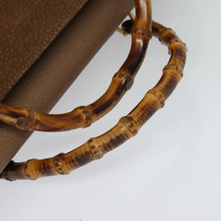 Gucci Bamboo Handle Tote Suede