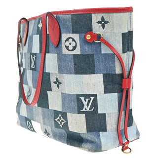 Louis Vuitton Neverfull Tote Damier and Monogram Patchwork Denim