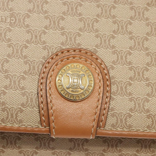 Celine Vintage Macadam Shoulder Bag Canvas