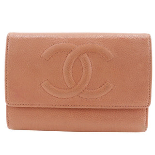Chanel CC Trifold Flap Wallet Leather
