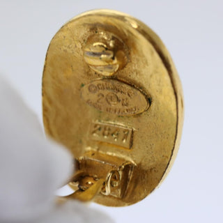 Chanel CC Hoop Clip-On Earrings Metal