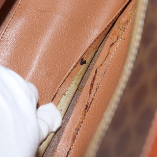 Celine Vintage Macadam Shoulder Bag Leather