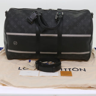 Louis Vuitton Keepall Bandouliere Bag Flash Fragment Monogram Eclipse Canvas