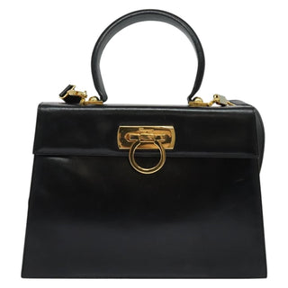 Salvatore Ferragamo Gancini Convertible Top Handle Bag Leather