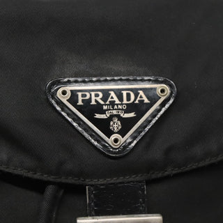 Prada Buckle Backpack Quilted Tessuto