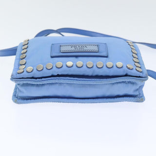 Prada Etiquette Flap Bag Studded Tessuto