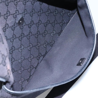 Gucci Zip Messenger Bag GG Canvas with Perforated Leather