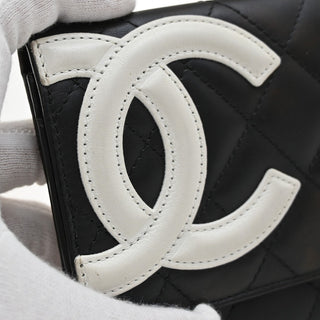 Chanel Cambon Bifold Wallet Quilted Lambskin