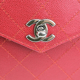 Chanel Vintage CC Flap Top Handle Calfskin Leather