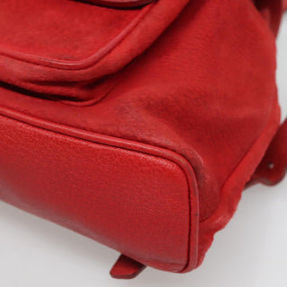 Gucci Vintage Bamboo Backpack Suede