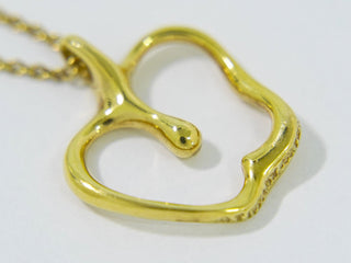 Tiffany & Co. Elsa Peretti Apple Pendant Necklace 18K Yellow Gold