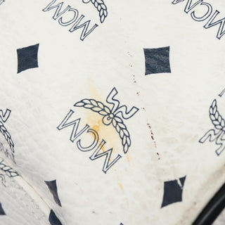 MCM Visetos Handbag Canvas and Leather