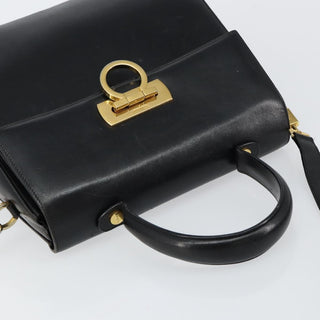 Salvatore Ferragamo Gancini Convertible Top Handle Bag Leather