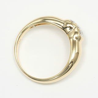 Tiffany & Co. Heart Band Ring 18K Yellow Gold with Diamonds