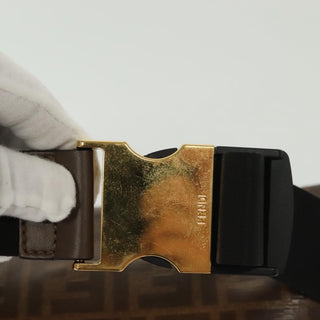 Fendi Mania Logo Waist Bag Zucca Coated Canvas