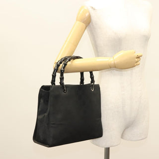Gucci Vintage Bamboo Handle Tote GG Nylon