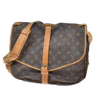 Louis Vuitton Saumur Handbag Monogram Canvas