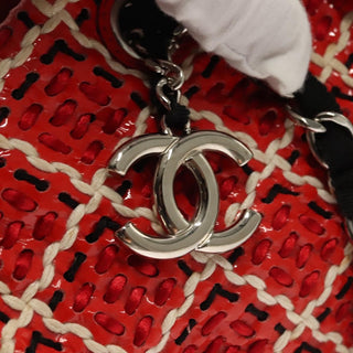 Chanel Just Mademoiselle Bag Woven Stitch Patent
