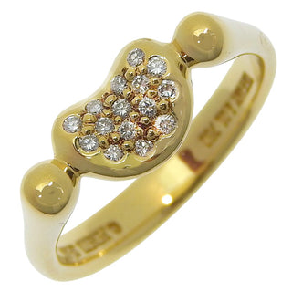 Tiffany & Co. Elsa Peretti Bean Ring 18K Yellow Gold with Diamonds