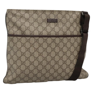 Gucci Zip Top Messenger Bag GG Coated Canvas