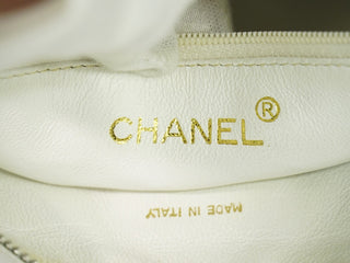 Chanel Vintage Diamond CC Camera Shoulder Bag Quilted Caviar