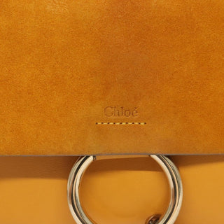 Chloe Faye Clutch Leather and Suede