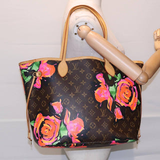 Louis Vuitton Neverfull Tote Limited Edition Monogram Roses