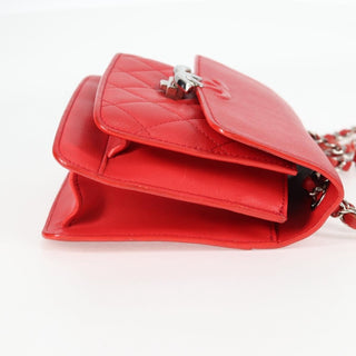 Chanel CC Box Flap Bag Quilted Caviar