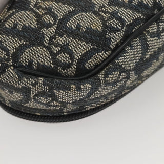 Christian Dior Saddle Zip Pouch Diorissimo Canvas