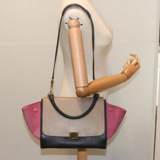 Celine Trapeze Bag Leather with Suede