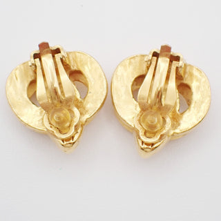 Chanel CC logo heart Gold-plated