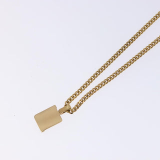 Christian Dior CD Pendant Necklace Gold-plated